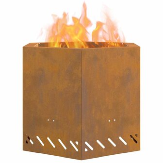 Vuurkorf Bruin 58 x 58 x 51 cm Cortenstaal