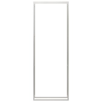 Haardhoutrek 110x28x312 cm roestvrij staal