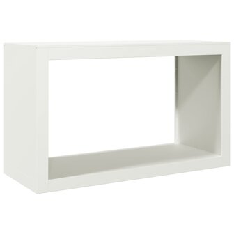 Haardhoutrek 100x40x60 cm staal wit