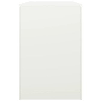 Haardhoutrek 100x40x60 cm staal wit
