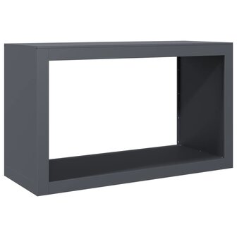 Haardhoutrek 100x40x60 cm staal antracietkleurig