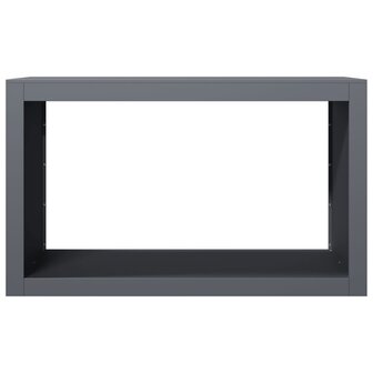 Haardhoutrek 100x40x60 cm staal antracietkleurig