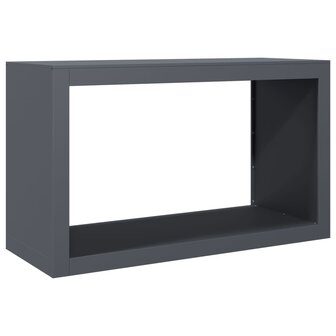 Haardhoutrek 100x40x60 cm staal antracietkleurig