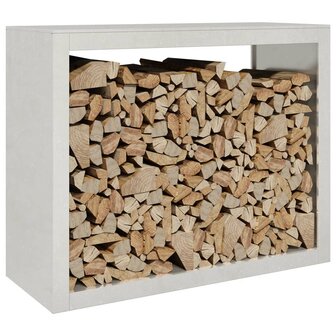 Haardhoutrek 100x40x80 cm roestvrij staal