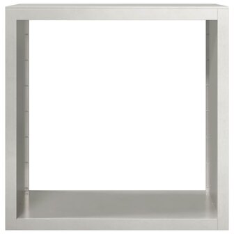 Haardhoutrek 100x40x100 cm roestvrij staal