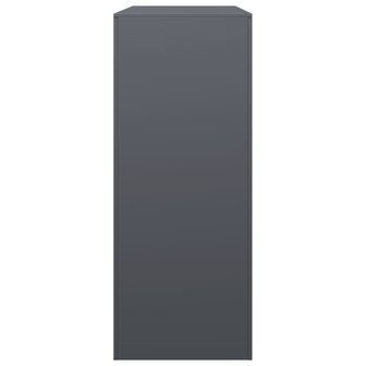 Haardhoutrek 100x40x100 cm staal antracietkleurig