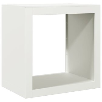 Haardhoutrek 60x40x60 cm staal wit