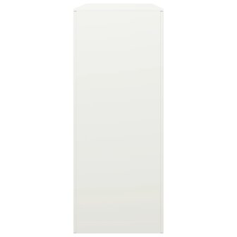 Haardhoutrek 100x40x100 cm staal wit