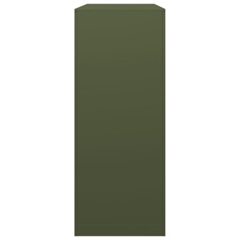 Haardhoutrek 100x40x100 cm staal groen
