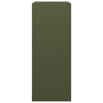 Haardhoutrek 60x40x100 cm staal groen