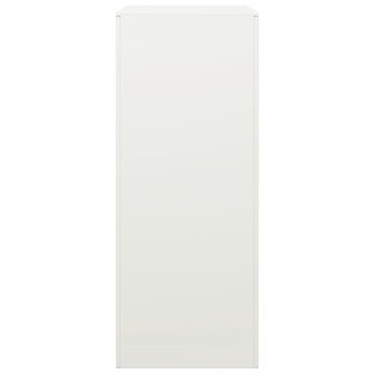 Haardhoutrek 60x40x100 cm staal wit
