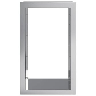 Haardhoutrek 60x40x100 cm gegalvaniseerd staal