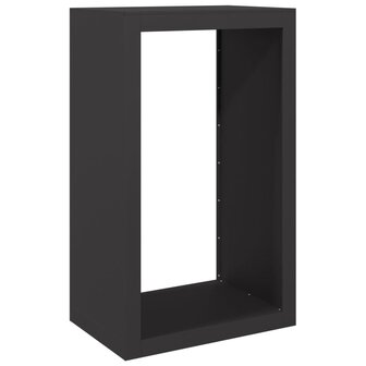 Haardhoutrek 60x40x100 cm staal zwart