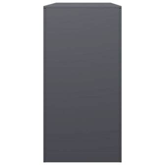 Haardhoutrek 100x40x80 cm staal antracietkleurig