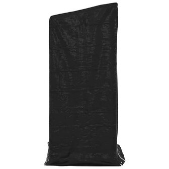 Haardhoutrek met regenhoes 100x80x200 cm gegalvaniseerd staal