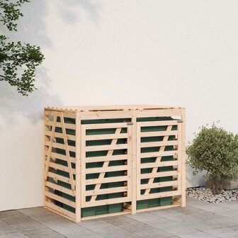 Containerberging dubbel massief grenenhout