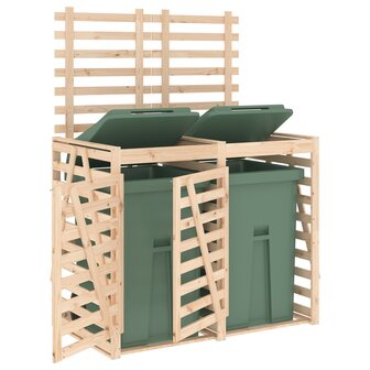 Containerberging dubbel massief grenenhout