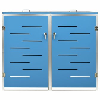Containerberging dubbel 138x77,5x112,5 cm roestvrij staal