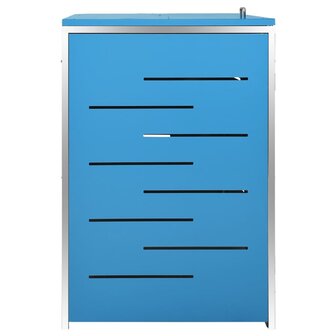Containerberging vierdubbel 276,5x77,5x112,5 cm roestvrij staal