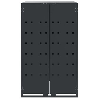 Containerberging 3 containers 207x79x117 cm staal antraciet