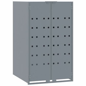 Containerberging voor 2 containers 138x79x117 cm staal grijs
