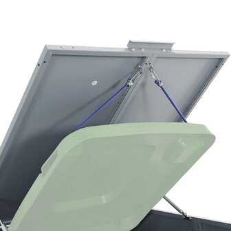 Containerberging voor 2 containers 138x79x117 cm staal grijs