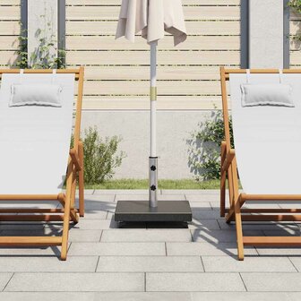Parasolvoet vierkant 30 kg graniet zwart