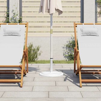 Parasolvoet 45x45x30 cm gietijzer wit