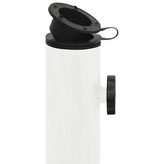Parasolvoet 45x45x30 cm gietijzer wit