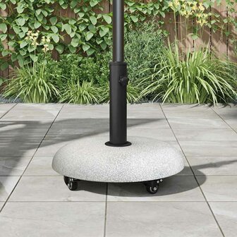 Parasolvoet Lichtgrijs en zwart 45 x 45 x 40 cm Beton en Metaal