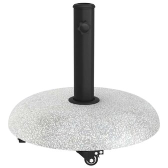 Parasolvoet Lichtgrijs en zwart 45 x 45 x 40 cm Beton en Metaal