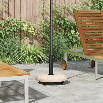 Parasolvoet Geel en Zwart 45 x 45 x 40 cm Beton en Metaal