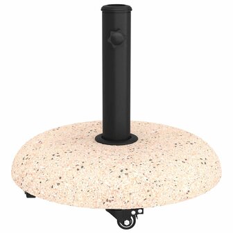 Parasolvoet Geel en Zwart 45 x 45 x 40 cm Beton en Metaal