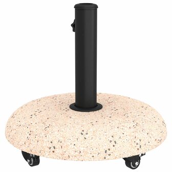 Parasolvoet Geel en Zwart 45 x 45 x 40 cm Beton en Metaal