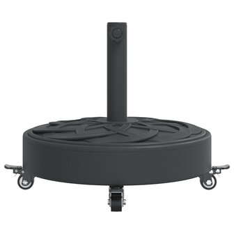 Parasolvoet met wielen voor stok van &Oslash;38 / 48 mm 27 kg rond