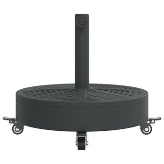 Parasolvoet met wielen voor stok van &Oslash;38 / 48 mm 27 kg rond