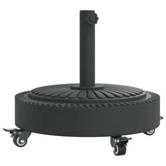 Parasolvoet met wielen voor stok van &Oslash;38 / 48 mm 27 kg rond