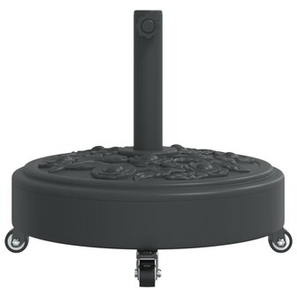 Parasolvoet met wielen voor stok van &Oslash;38 / 48 mm 27 kg rond
