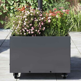 Parasolbasis met plantenbak Antraciet 45 x 45 x 45 cm Staal