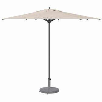 Buiten Parasolvoet Donkergrijze houtlook 48 x 48 x 32 cm