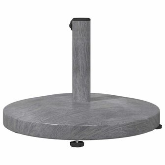 Buiten Parasolvoet Donkergrijze houtlook 48 x 48 x 32 cm