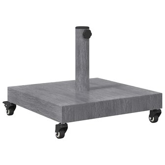 Buiten Parasolvoet Donkergrijze houtlook 45 x 45 x 31.5 cm