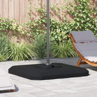 Set van Hangende Parasolbasis 4 pcs Zwart 98 x 98 x 13 cm
