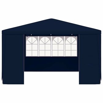 Partytent met zijwanden professioneel 90 g/m&sup2; 4x4 m blauw