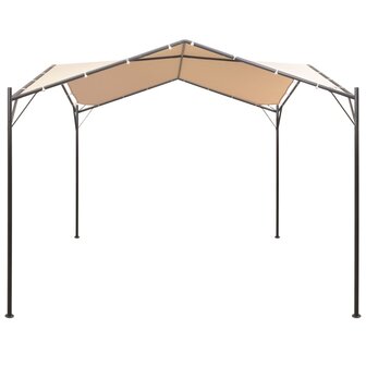 Prieel 4x4 m staal beige