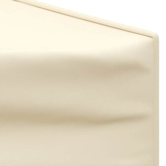 Partytent inklapbaar met zijwanden 3x6 m cr&egrave;mekleurig