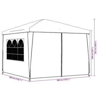 Partytent 3x3 m groen