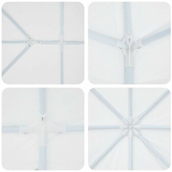 Partytent Wit 400 x 400 x 266 cm Polyester en staal