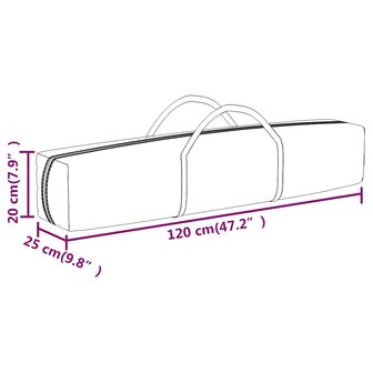 Partytent inklapbaar met zijwanden 3x3 m antracietkleurig