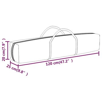 Partytent inklapbaar met zijwanden 3x3 m rood